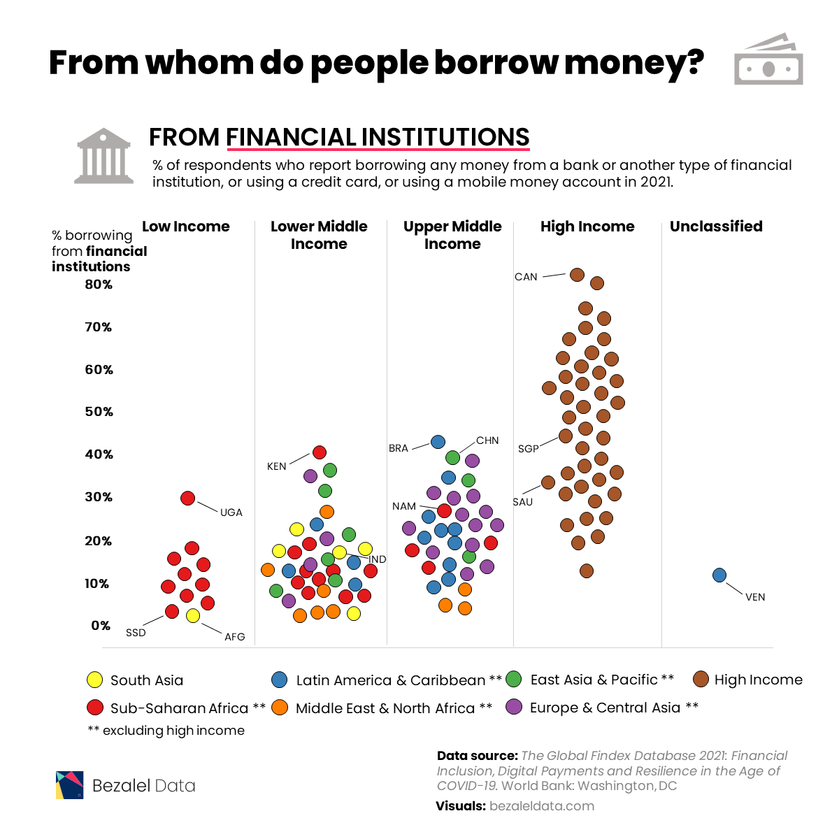 borrow money from financial institutions